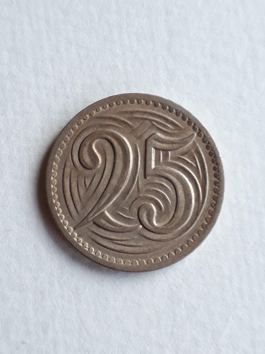 25 hál 1933 pekný - Numizmatika