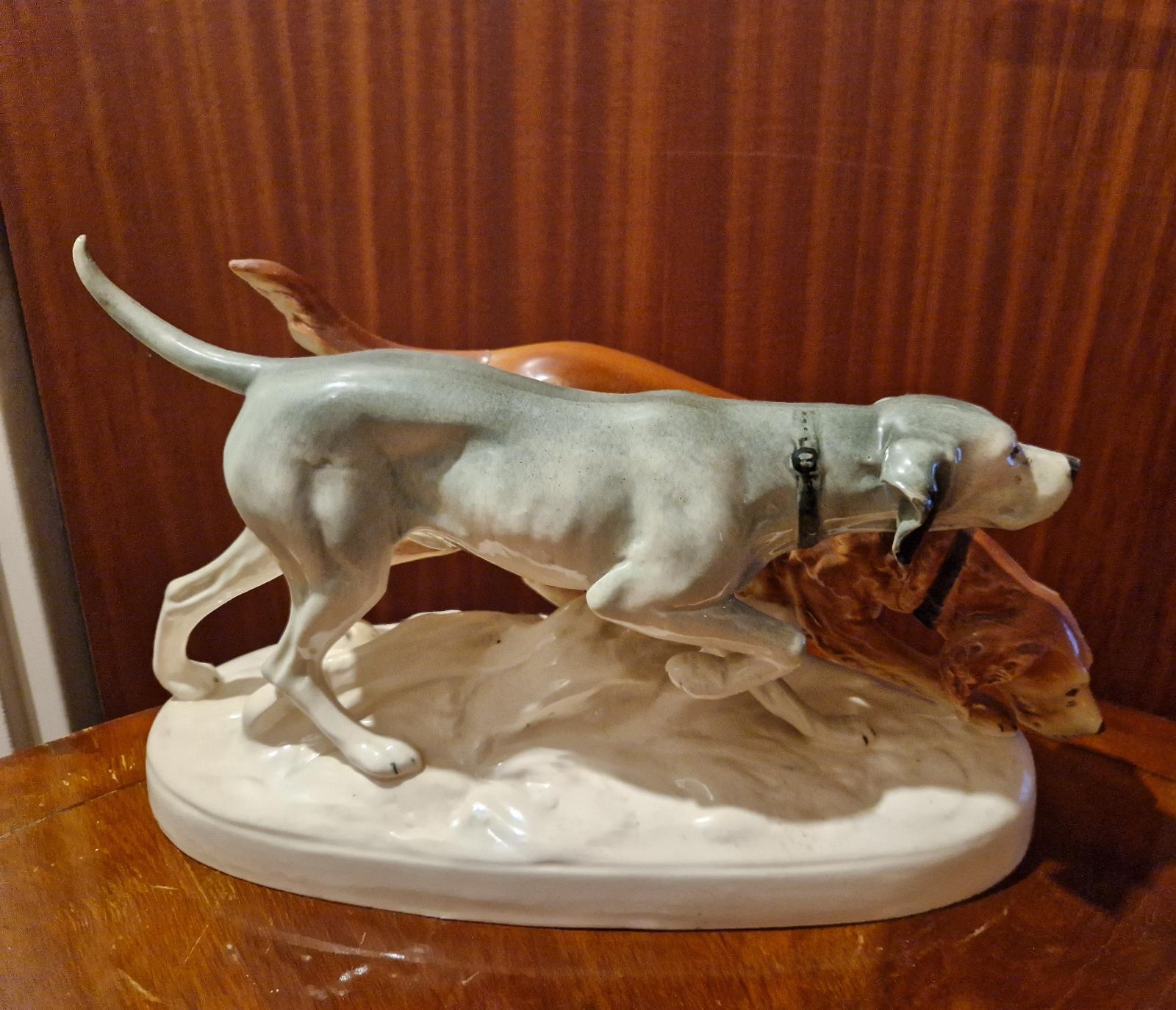 starý Royal Dux - súsošie psy - Starožitnosti a umenie
