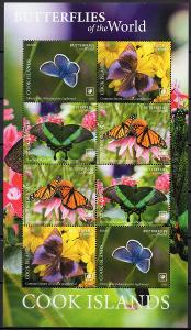 Cookovy ostrovy-Motýli 2020**  Mi.Klb.2291-2294 / 250 €