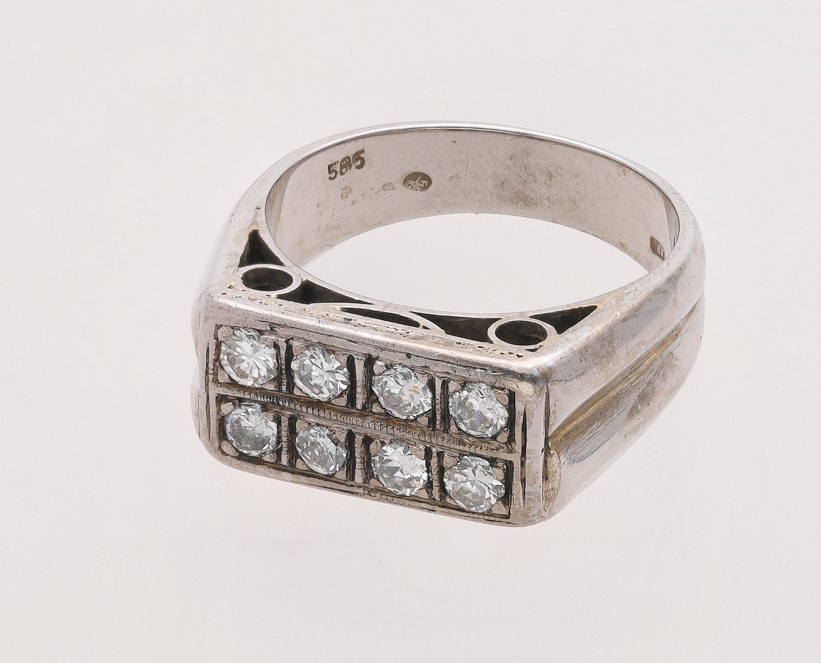 Starožitný prsteň zo zlata s Diamantmi - Starožitné šperky