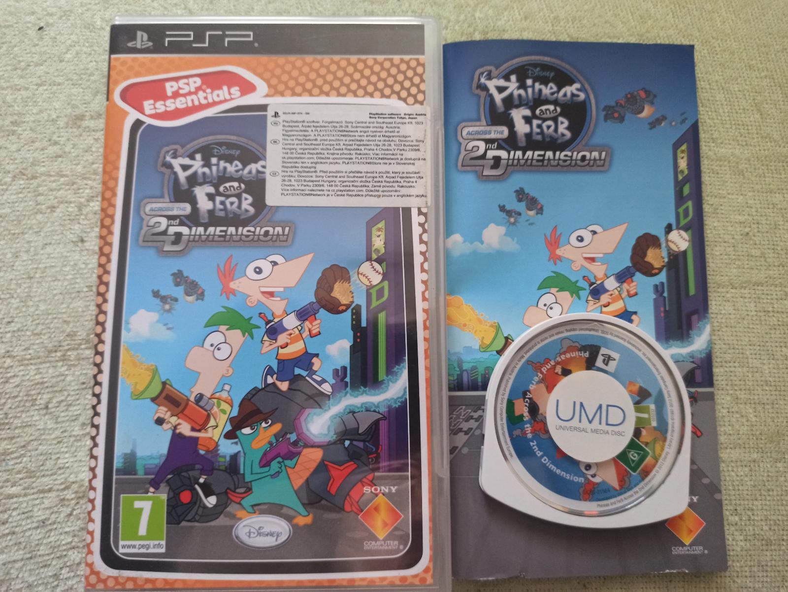 PSP Phineas a Ferb Across the 2nd Dimension - Hry