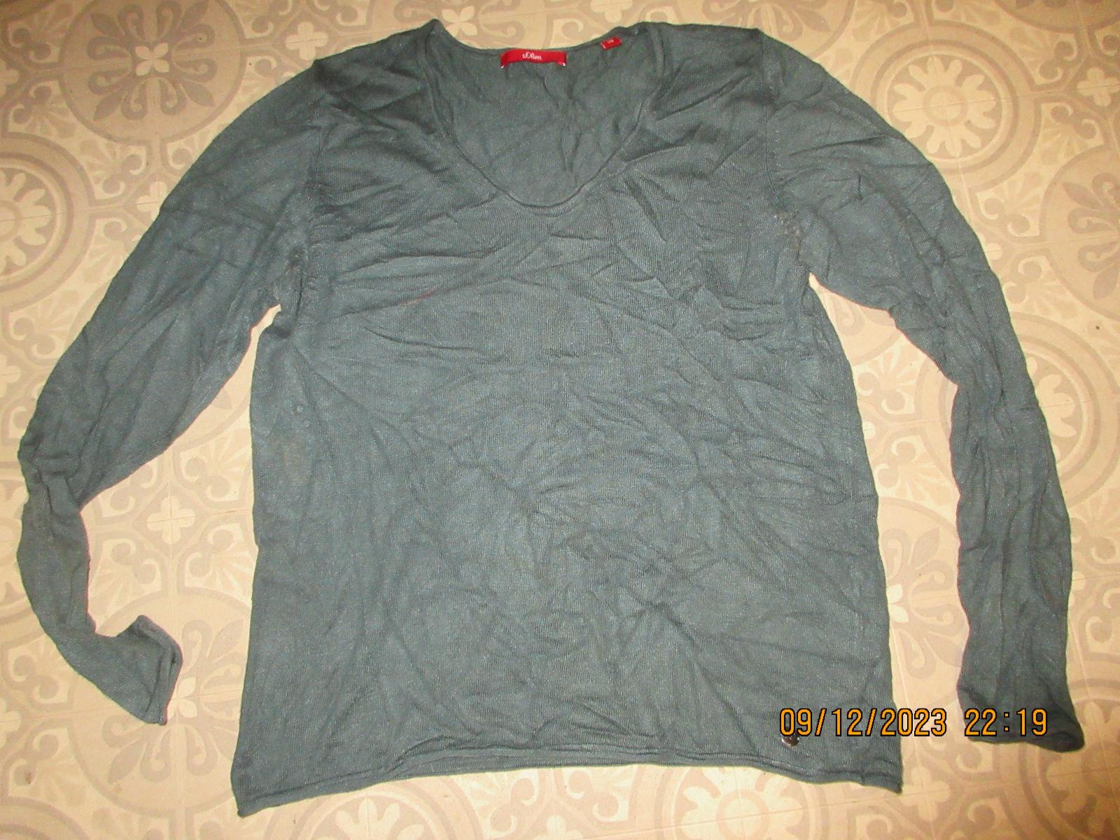 s.oliver tričko-svetrík dámske zelené M/l - Dámske oblečenie