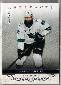 Brent Burns - 2021-22 UD Artifacts #122 - Base Set Stars /599