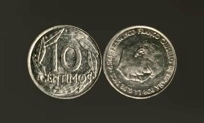 Mince Španielsko 🇪🇸 , 10 centimos , 1959