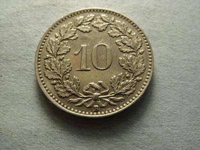 Švýcarsko, 10 Rappen z roku 1931 B