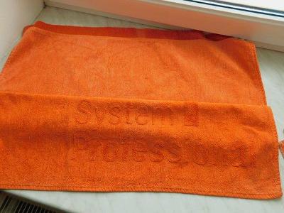 Osuška a ručník - oranžové odstíny