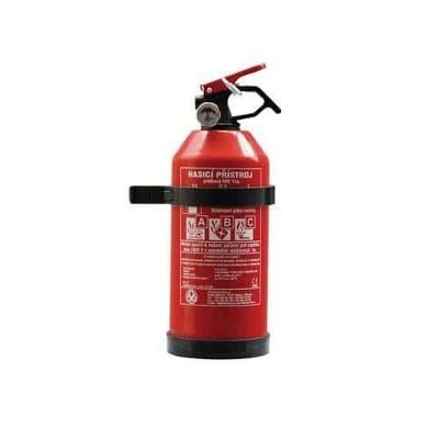 Práškový hasicí přístroj BC do auta, 1 kg (21B C) CZ etiketa + držák
