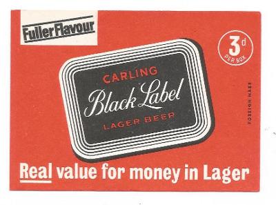 K.č. B-1651 Black Label... balíčková, skôr k.č. 1786. DII