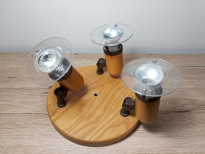Reflektorové svítidlo dřevěné - TRIO ARGUS 50032/TR / vč. žárovek 