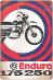 plechová ceduľa - motocykel ČZ 175 - 250 Enduro (dobová reklama) - Auto-moto
