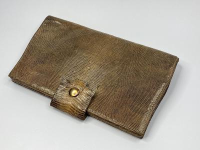 Vintage - starožitná kabelka - psaníčko - hadí kůže