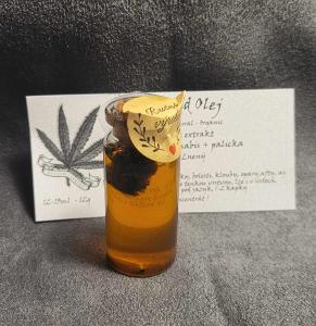 Weed-Cannabis-konopí+palička, koncentrát Olej