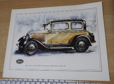 Škoda 422  1929-32 origo dobové 31x23cm, tvr. lesk. papír AZNP