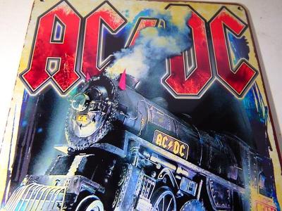 AC / DC  - NOVÁ  PLECHOVÁ CEDULE 