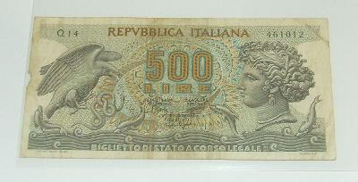 Bankovka - Itálie 500 L