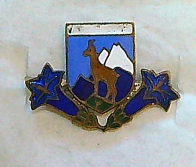 Starý odznak - Kamzík horský + Zvonky horské - Smalt