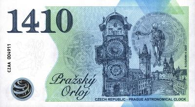BlueNote Souvenir 2023 - Česko - Praha Orloj Memoeuro bankovka 0 Euro
