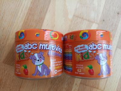 Multivitaminy pro děti - ABC Multivita Kids - 2 balení po 62 tabletách