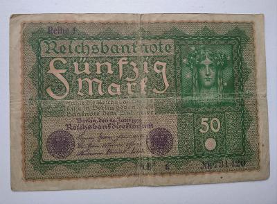 Bankovka Nemecko, 50 mariek 1919