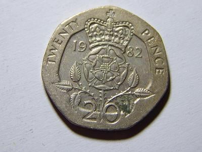 Anglie 20 Pence 1982 XF č21278 