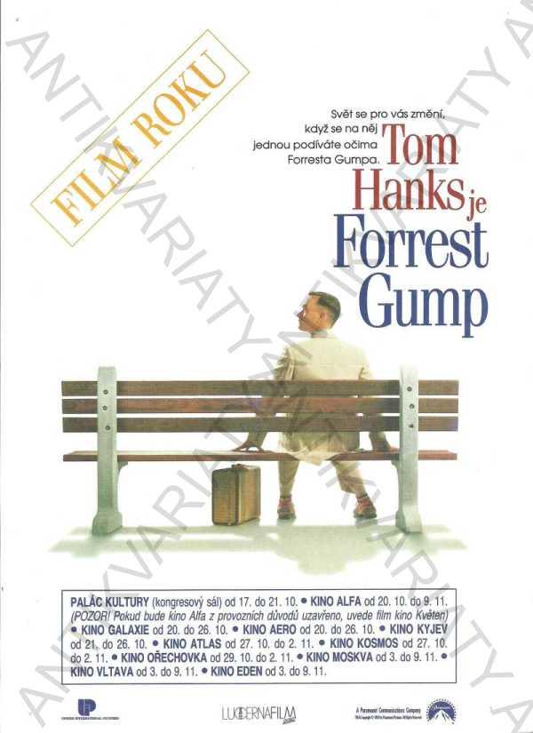 Forrest Gump plakát A4 Tom Hanks Robert Zemeckis