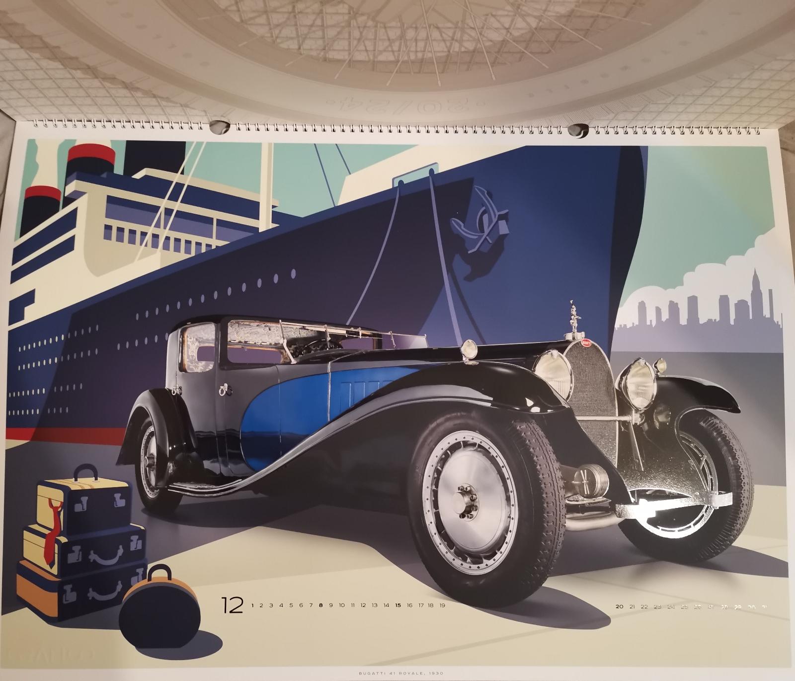 Exkluzivní kalendář Bugatti 2024!!! Aukro