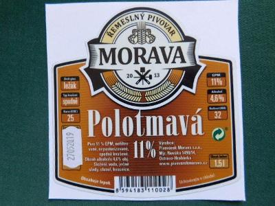 PE - Minipivovar - Morava - Ostrava - Hrabůvka  (samolepka-nalepena)