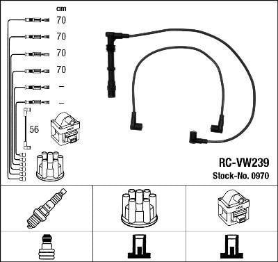 Zapalovací kabely VW CORRADO PASSAT 1.8 16V 2.0 16V