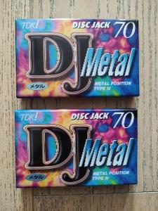 Audiokazety TDK metal DJ70 (Japonsko)