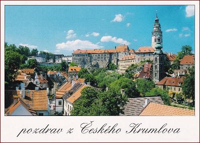 Český Krumlov * pohľad na zámok a mesto * Šumava * B523