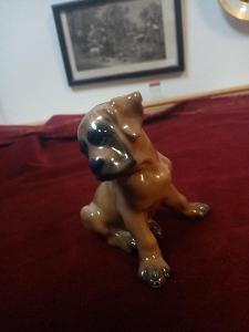 Starožitná porcelánová soška psa Rosenthal