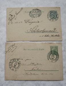 Korespondenční lístek  Rakousko Uhersko - 1906, 2 ks