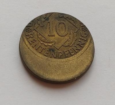 Chyboražba - 10 Rentenpfennig 1924 - (č.265)