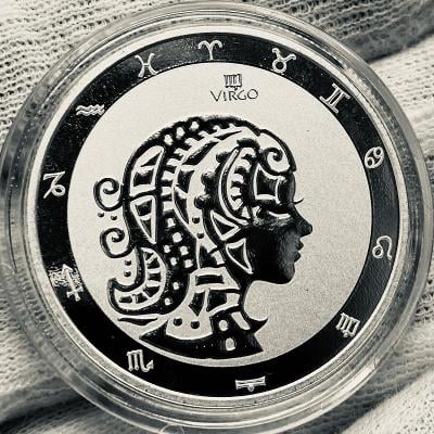 🇹🇰1oz 999Ag ❗️2021 Virgo ( pana ) ❗️stříbrná mince - poslední kus