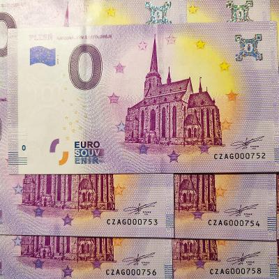 0 EURO SOUVENIR Plzeň Katedrála Sv.Bartoloměje, nízká čísla