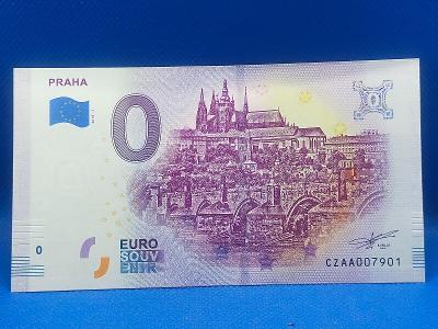0 Euro Souvenir bankovka PRAHA 2018 - Hradčany - Hlavné mesto - TOP