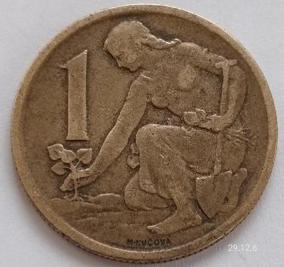 Mince 1 koruna 1963 Československo