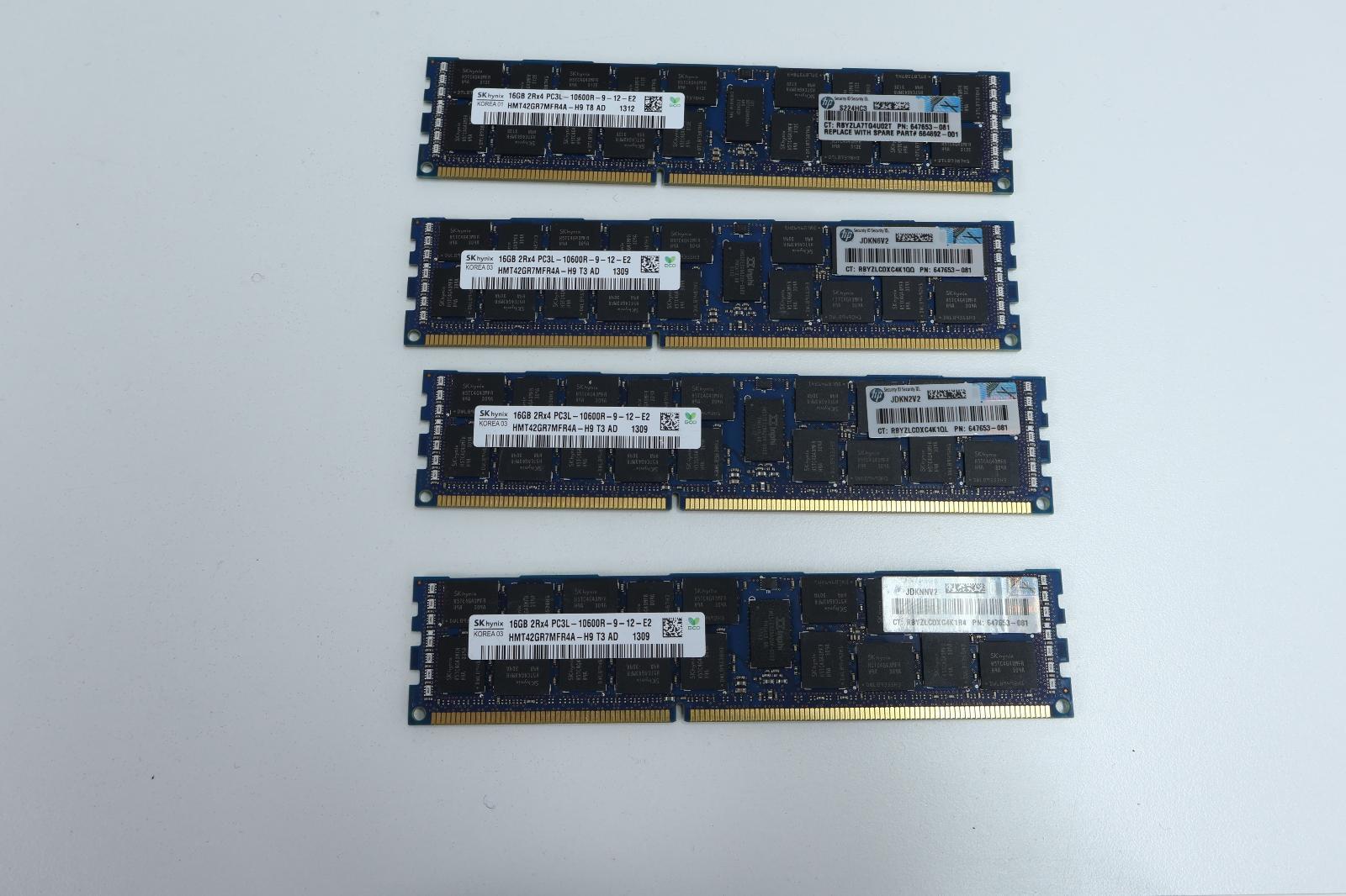 64GB (4x16GB) DDR3 RAM ECC, Záruka 12M, Faktúra [I103] - Počítače a hry