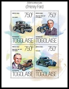 Togo 2013 Henry Ford Mi# 5471-74 Kat 12€ R120