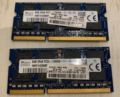 16GB (2x8GB) HYNIX PC3L-12800S-11-13-F3, DDR3, 1600 MHz