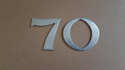 Kovové číslice - 70