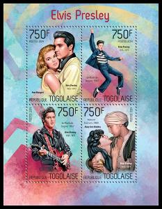 Togo 2014 Elvis Presley Mi# 5782-85 Kat 12€ R122