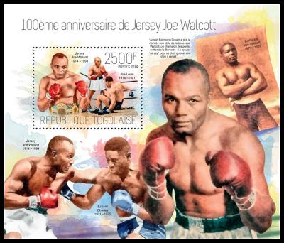 Togo 2014 Jersey Joe Walcott, box Mi# Block 933 Kat 10€ R121