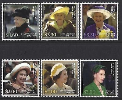 Nový Zéland 2023 Známky 4038-4043 ** královna Alžběta II.