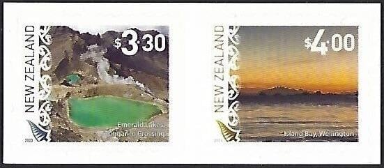 Nový Zéland 2023 Známky 4015-4016 ** krajiny pohledy Příroda jezero