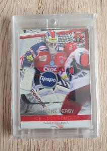Dusan Salficky - OFS 13/14 Game Used Puck limit 13/45 - HC PARDUBICE