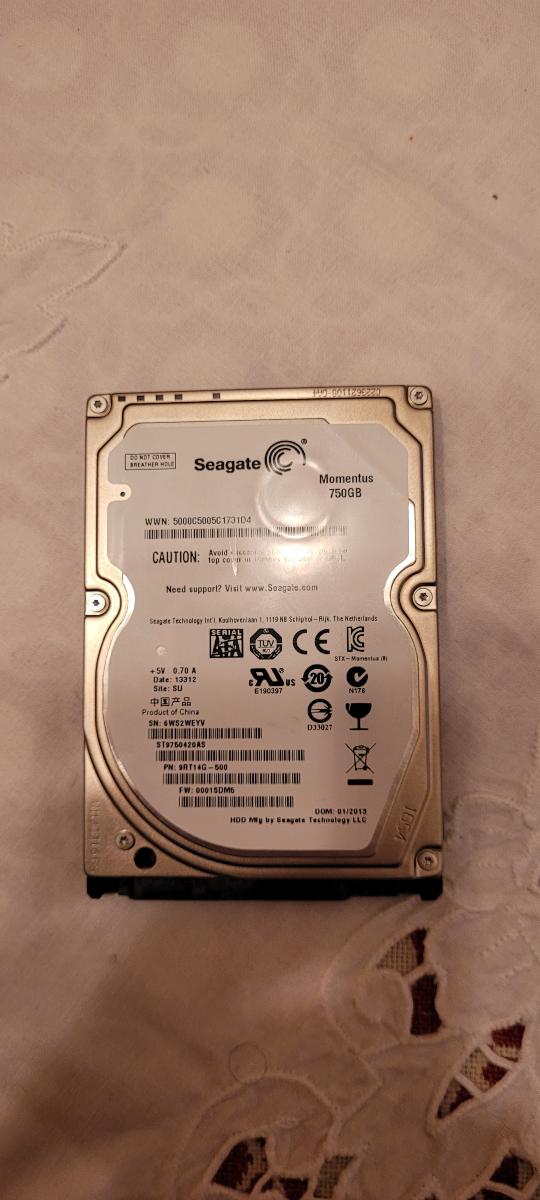 Pevný disk Seagate Momentus 750 GB - Počítače a hry