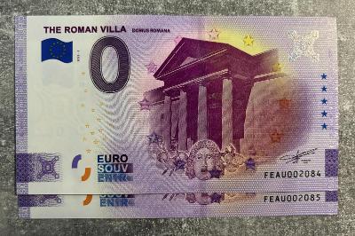 0 Euro suvenir - THE ROMAN VILLA ANNIVERSARY (MALTA)