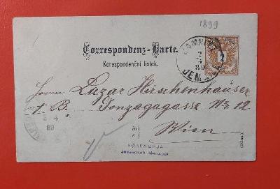 Postkarte Rakunsko 1889