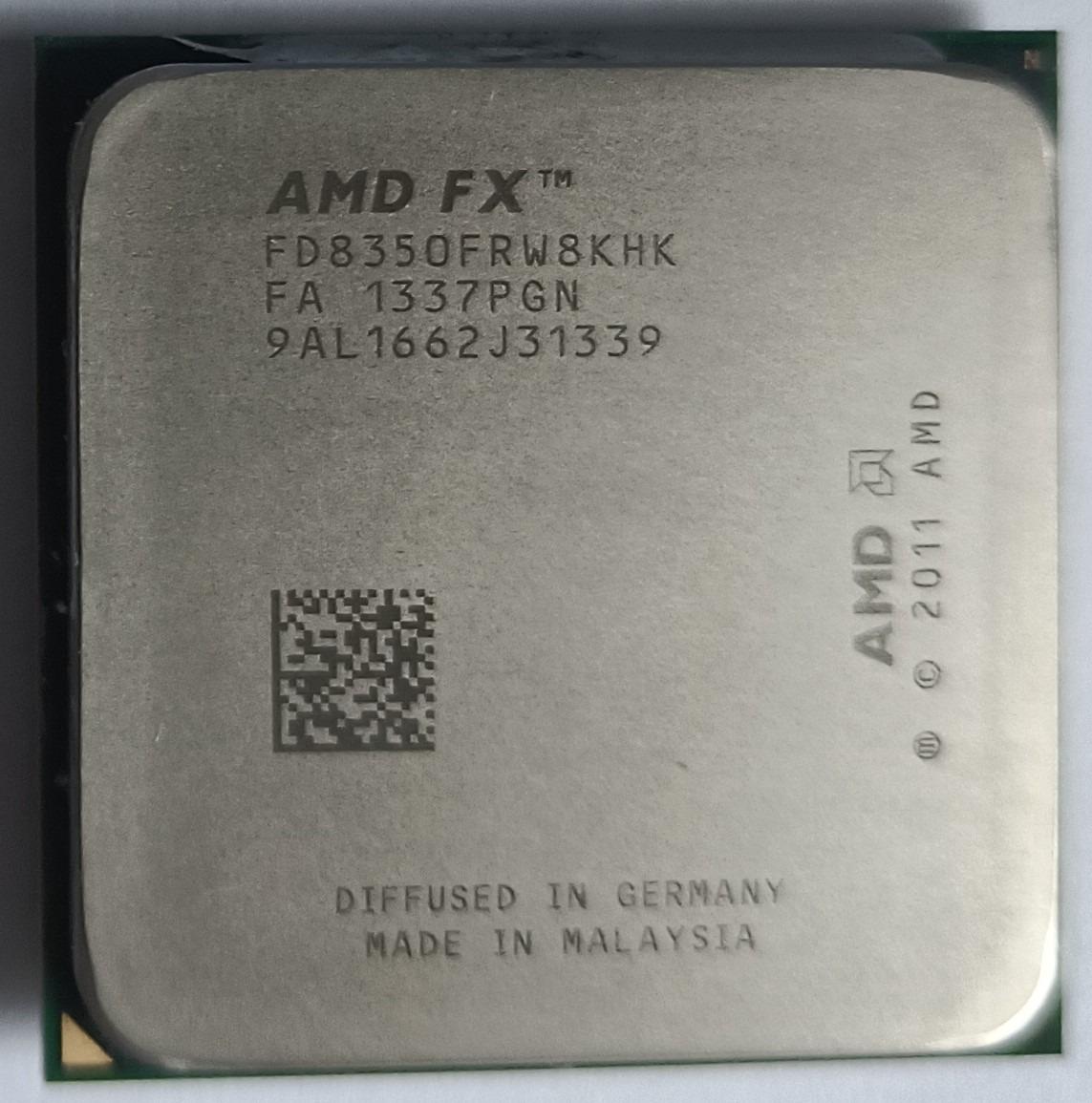 AMD procesor FX-8350 Vishera, 4.20 GHz Turbo, socket AM3+, otestovaný - Počítače a hry
